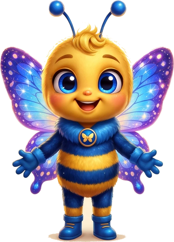 AmeBreeze, the little bee boy with butterfly wings