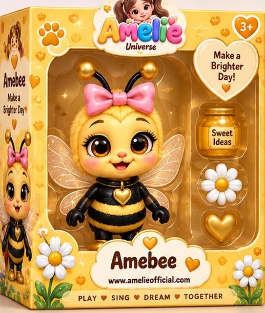 AmeBee figure in its gift box