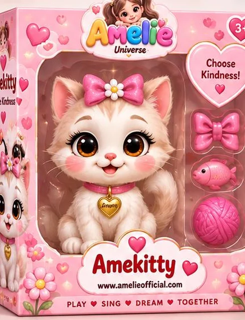 AmeKitty figure in its gift box