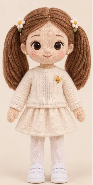 Amelie crochet doll