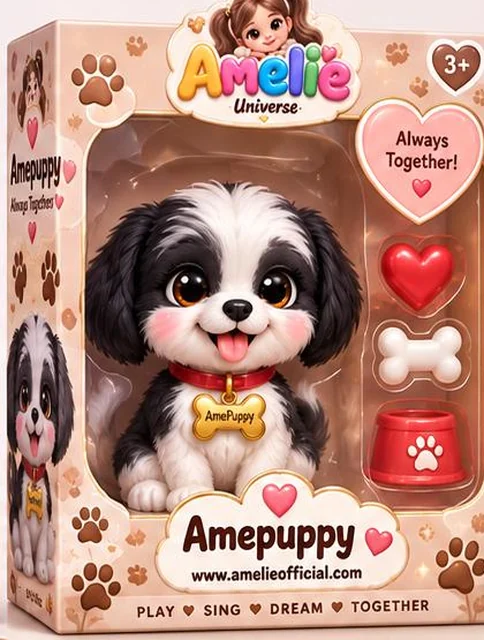 AmePuppy figure in its gift box